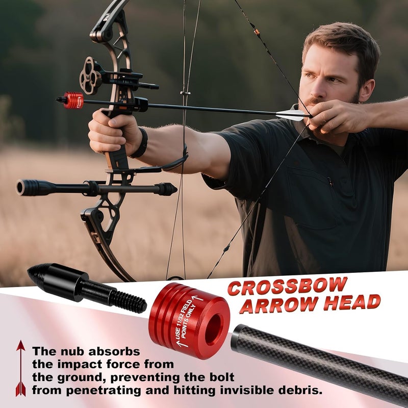 ComfyKit Crossbow Bolt Decocking Heads,Decocking Point Crossbow Accessories Universal Suit Hunting and Competition Crossbow Arrow Release Tips for Recurve & Compound Bows - Image 4